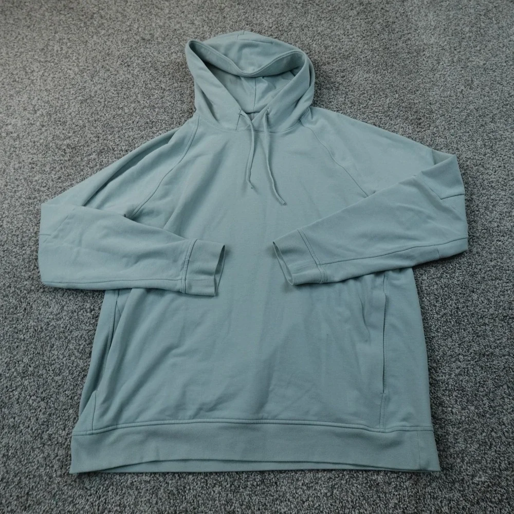 Lululemon Hoodie Mens XL Blue Teal Green City Sweat Pullover Sweatshirt Athletic